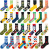 Couple spring trend oil painting jk socks