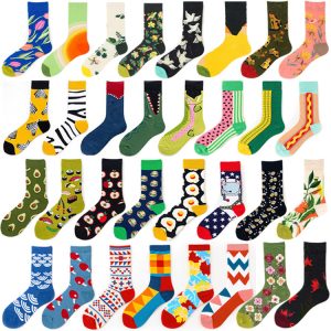 Couple spring trend oil painting jk socks