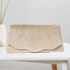 Mini New Style Evening Bag, Fashionable Pleated Clutch Bag, Women's Bag