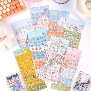 Children's waterproof cute cartoon stickers material pack