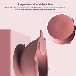 Silicone dinner plate children's cartoon complementary food bowl suction cup bowl baby complementary food bowl baby tableware
