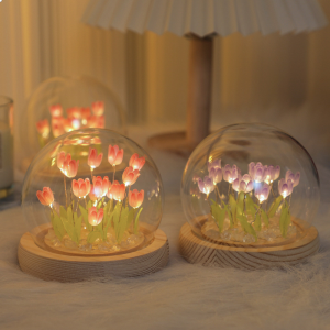 Handmade diy tulip simulation flower Night light ornament material package