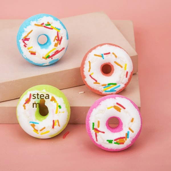 Dried Flower Donut Soak Balls, Bath Aromatherapy Bath Salt Balls