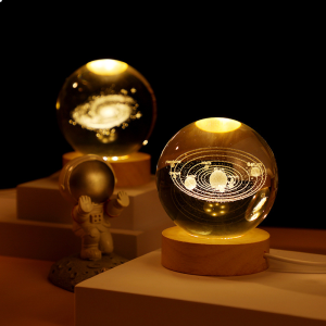 Crystal ball creative desktop ornaments luminous night light