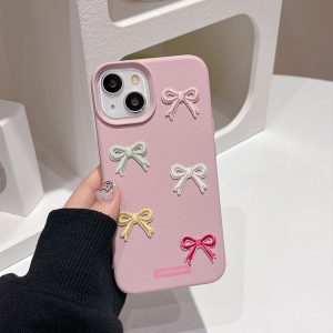 3D Colorful Bow Tie Apple Phone Case