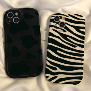 Zebra Milk Stripe Apple Phone Case