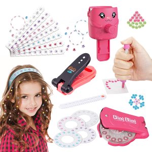 Children's play house toys hair jewelry sticker drilling machine