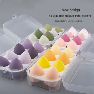 Beauty Sponge & Cushion Puff Set (6-Piece) - Wet/Dry Blending Kit