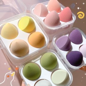 Lansiyi Beauty Blender Sponge Set (4 PCs) - Non-Absorbent Makeup Sponge
