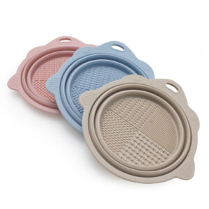 Silicone Brush Cleaner Mat - Foldable Makeup Tool Washing Station