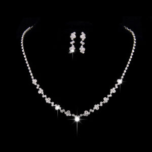 Fashion Colored Ladybird Waterfall Necklace & Flowing Earrings Set
