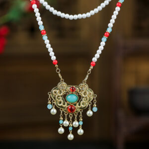 Bridal Jewelry Set - Heart Necklace & Earrings