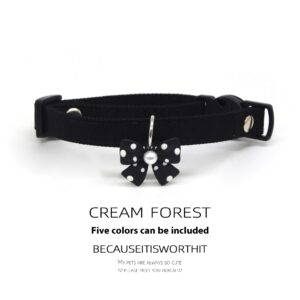 Simple Pet Collar - Poinsettia Bow for English Style