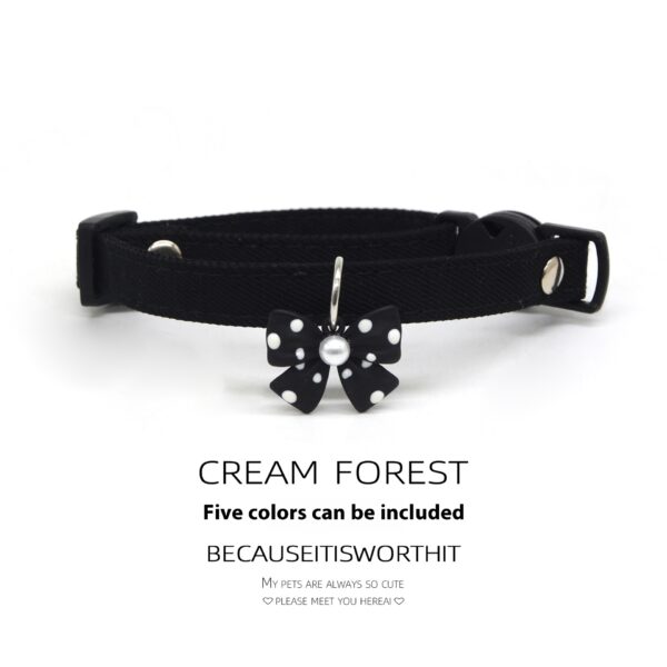 Simple Pet Collar - Poinsettia Bow for English Style