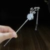 Modern Chinese Black Ink Painting Hairpin