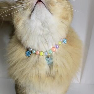 Simple Bow Collar - Cat and Small Dog Necklace with Dot