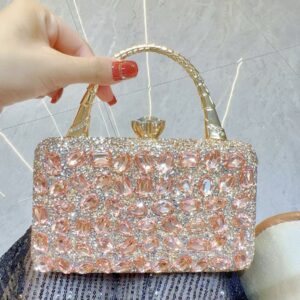 Full-Diamond Evening Clutch Bag for Women