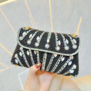 Pearl-Encrusted Evening Clutch Bag