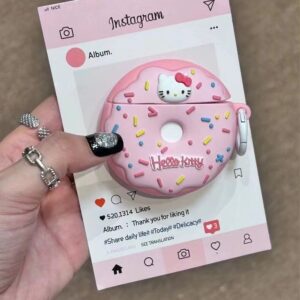 Cute Donut Apple AirPods Pro2 Earphone Case with Silicone