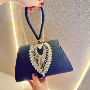 Retro Diamond Evening Clutch Bag for Women