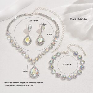 Latest Trendy Three-Piece Bridal Jewelry Set