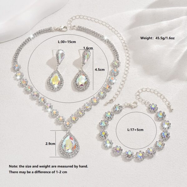 Latest Trendy Three-Piece Bridal Jewelry Set