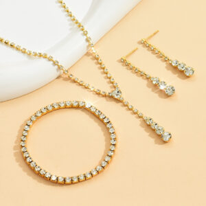Body Chain Accessories Set for Beach and Casual Wear with Multilayered Chains and Water Diamonds