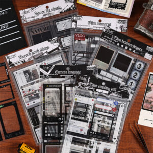 Innisfree Time Specimen Journal Sticker Pack, PET Die - Cut, Children's Stickers, DIY Journal Gu Ka Material, Waterproof Transparent