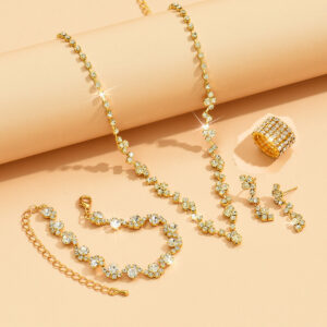 Jewelry Set - Gold and Silver Rose Gold 4-Piece