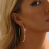 Fashion Popular Jewelry for Women featuring Gold and Diamond Hoop Earrings