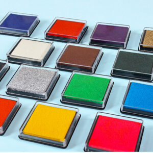 3.5cm Colorful Cartoon Stamp Ink Pad, Small Size, DIY Decoration Ink Pad, Journal Companion, Handcraft Ink Pad